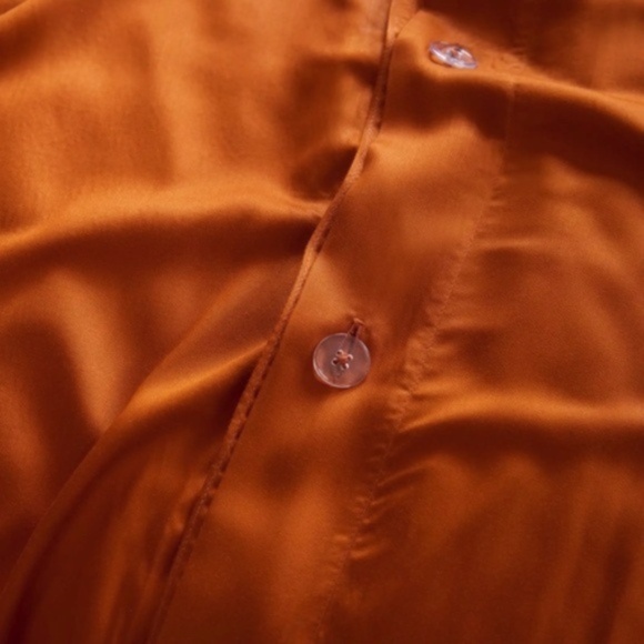 NWOT Quince Bamboo Queen Duvet Cover in Terracotta - Picture 5 of 6